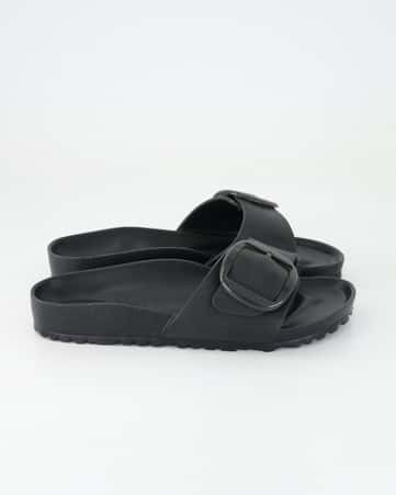 Pantoletten Birkenstock Madrid Big Buckle EVA in Schwarz
