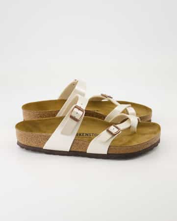Pantoletten Birkenstock Mayari Birko-Flor in Weiß