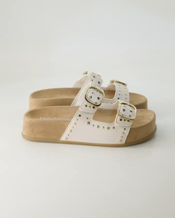 Pantoletten Paul Green 6168 in Beige