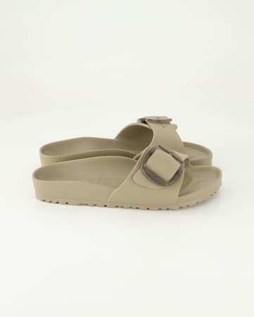 Pantoletten Birkenstock Madrid Big Buckle EVA in Beige