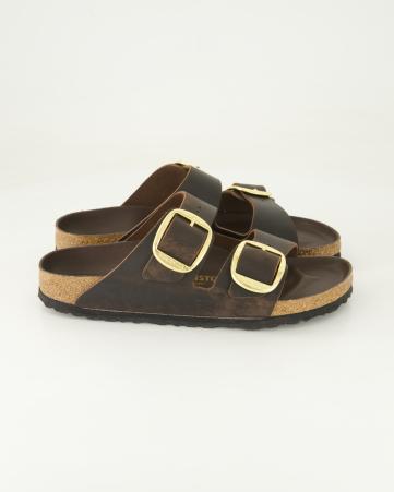 Pantoletten Birkenstock Arizona Big Buckle in Braun