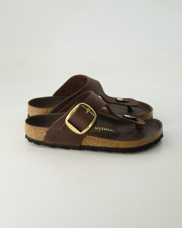 Zehentrenner Birkenstock Gizeh Big Buckle in Braun