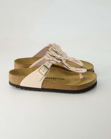 Zehentrenner Birkenstock Gizeh Flower Embellishment in Rosa