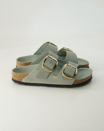 Pantoletten Birkenstock Arizona Big Buckle in Grün