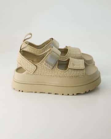 Sandalen UGG W Goldenglow Embossed in Beige