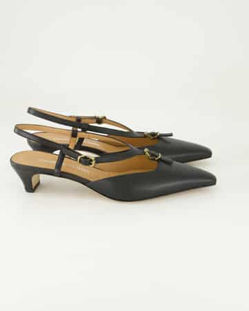 Slingpumps George Watts R614 in Schwarz