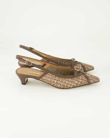 Slingpumps George Watts R604 in Braun