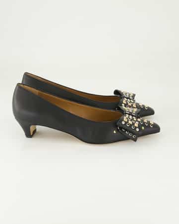 Klassische Pumps George Watts R602 in Schwarz