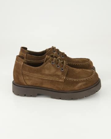 Schnürschuhe klassisch Birkenstock Highwood Moc Lace Low in Braun