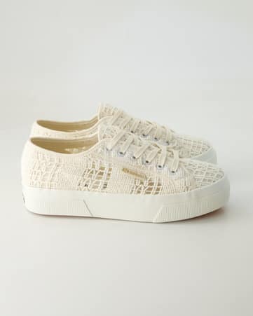 Sneaker low Superga 2740 Platform Crochet in Weiß