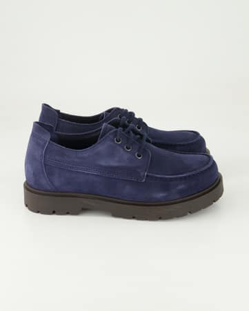 Schnürschuhe klassisch Birkenstock Highwood Moc Lace Low in Blau