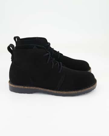 Klassische Stiefeletten Birkenstock Uppsala Mid Veloursleder in Schwarz