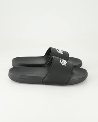 Lacoste Serve Slide Badeschuhe  in Schwarz