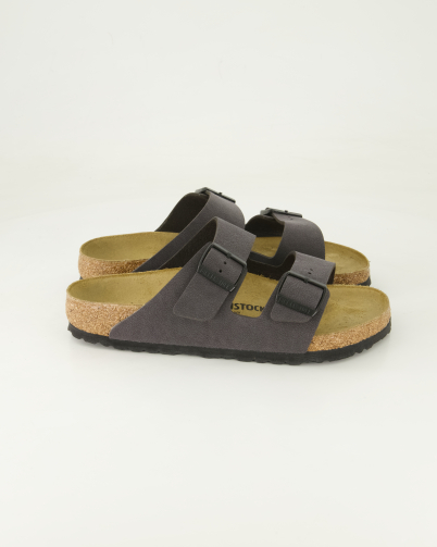 Birkenstock Arizona Birko-Flor Pantoletten  in Grau