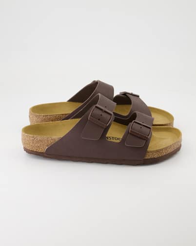 Birkenstock Arizona Birko-Flor Pantoletten  in Braun