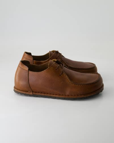 Birkenstock Utti Lace Leder Klassische Schnürschuhe  in Braun
