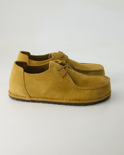 Birkenstock Utti Lace Veloursleder Klassische Schnürschuhe  in Braun