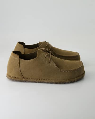 Birkenstock Utti Lace Veloursleder Klassische Schnürschuhe  in Beige