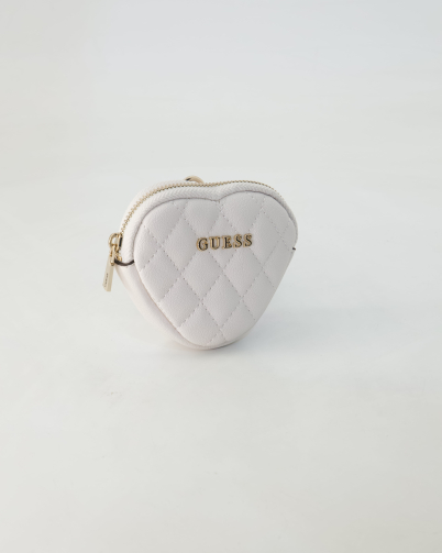 Guess Heart Pouch Portemonnaies in Weiß