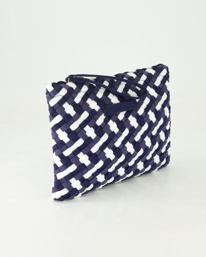 Sorbet Island Handwoven Clutches in Blau