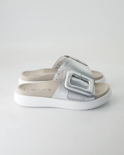 Gabor 63.751.61 Pantoletten in Silber