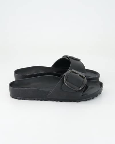 Birkenstock Madrid Big Buckle EVA Pantoletten in Schwarz