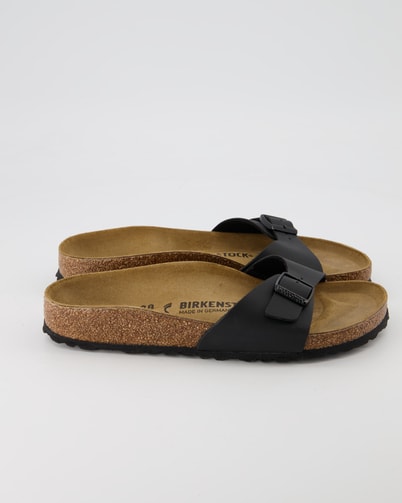 Birkenstock Madrid Birko-Flor Pantoletten in Schwarz