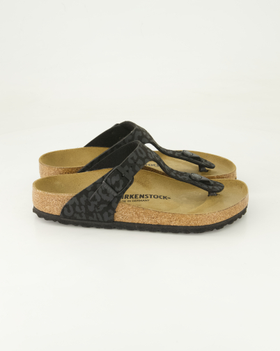 Birkenstock Gizeh Birko-Flor Zehentrenner in Schwarz