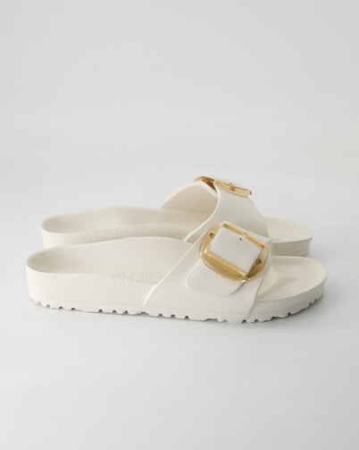 Birkenstock Madrid Big Buckle EVA Pantoletten in Weiß