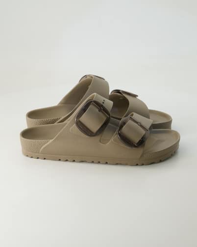 Birkenstock Arizona Big Buckle EVA Pantoletten in Beige