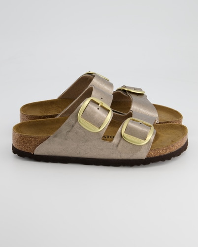 Birkenstock Arizona Big Buckle Birko-Flor Pantoletten in Bronze