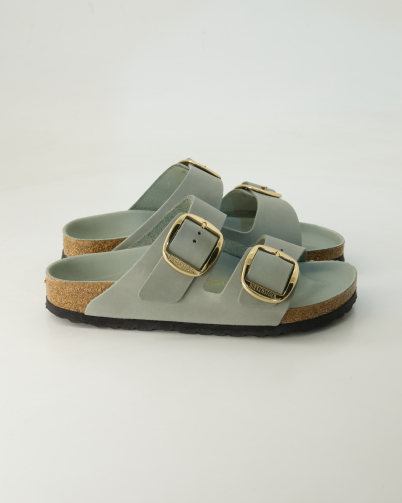 Birkenstock Arizona Big Buckle Pantoletten in Grün