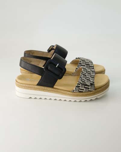 Remonte Sophora Sandalen in Schwarz
