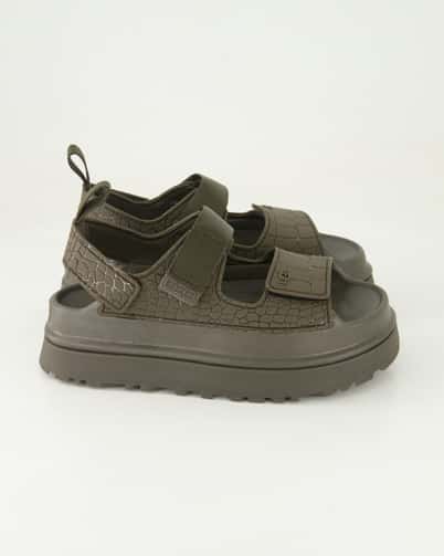UGG W Goldenglow Embossed Sandalen in Grau