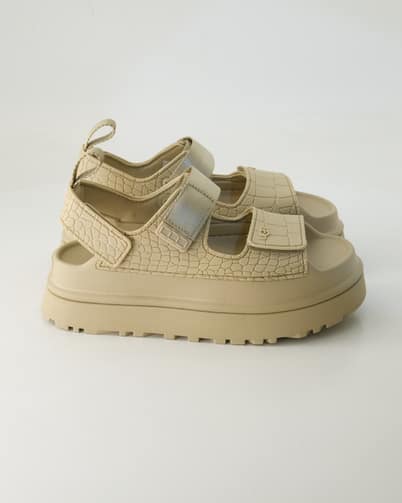 UGG W Goldenglow Embossed Sandalen in Beige