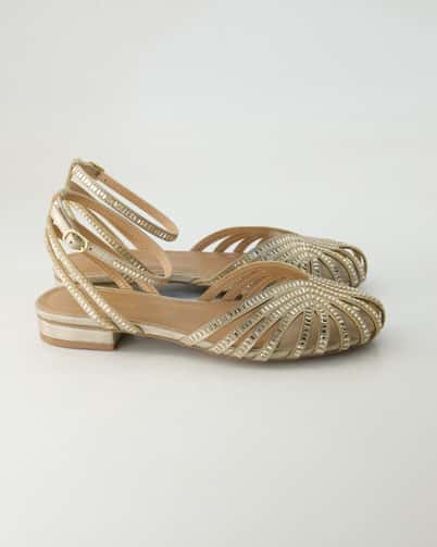 Andrea Puccini Lola Sandalen in Gold
