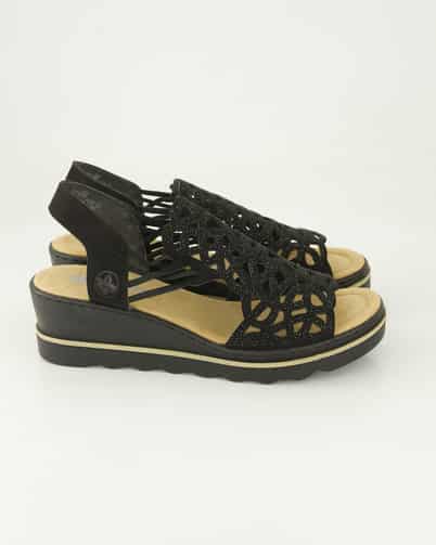 Rieker 67465-00 Sandalen in Schwarz