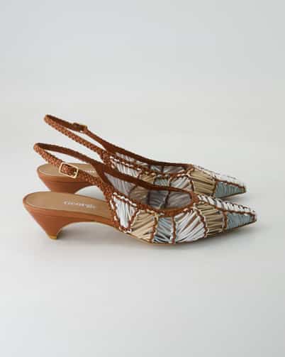 George Watts N1008-405 Slingpumps in Braun