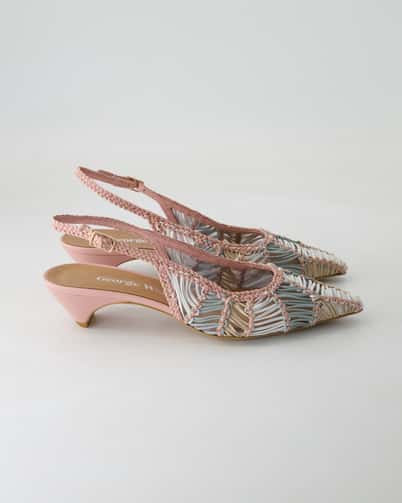 George Watts N1008-655 Slingpumps in Pink