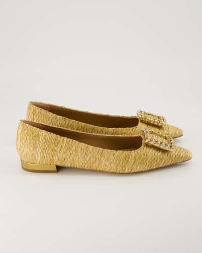 Konstantin Starke Diamond Ballerinas in Beige