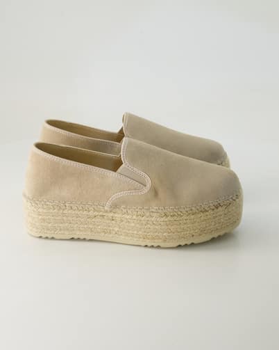 Espadrij Classic Loafer High Loafer in Beige