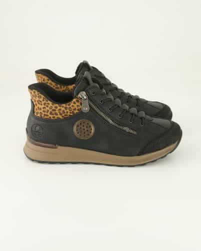 Rieker N1457 Klassische Schnürschuhe in Schwarz
