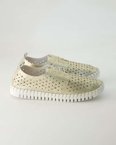 Terry Poppy Slipper in Gold