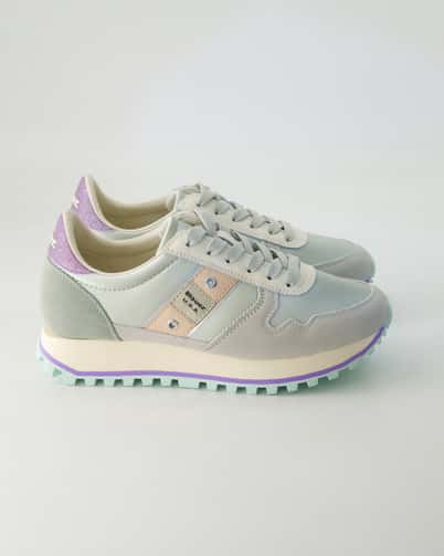 Blauer Millen Sneaker low in Grün