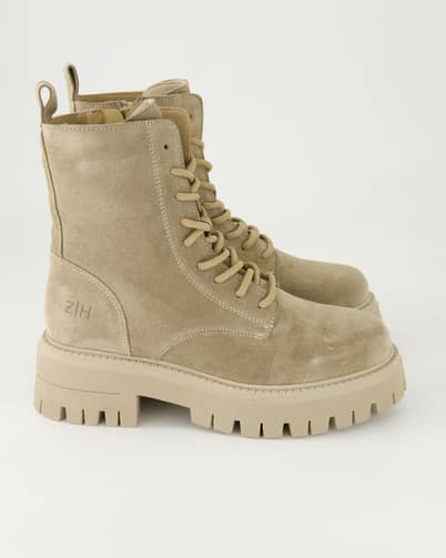 Zahira 14108 Schnürstiefeletten in Beige