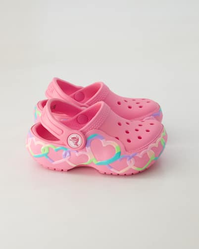 Crocs Classic Heart Lights Clog K Sandalen in Pink