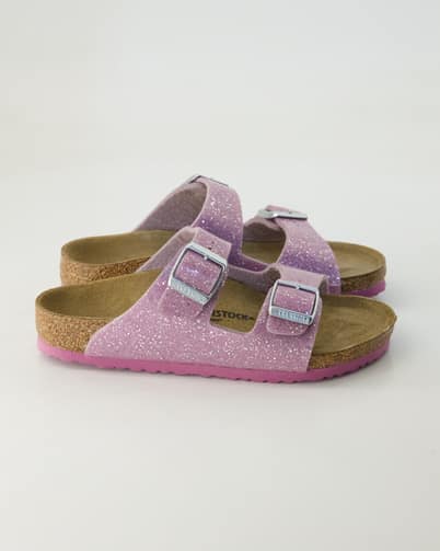 Birkenstock Arizona Kids Leder Sandalen in Lila