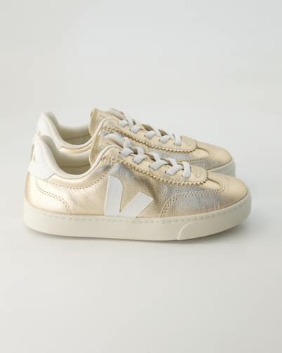 Veja Small Volley Sneaker in Gold
