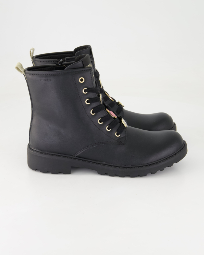 Geox J Casey Girl Schnürstiefel in Schwarz