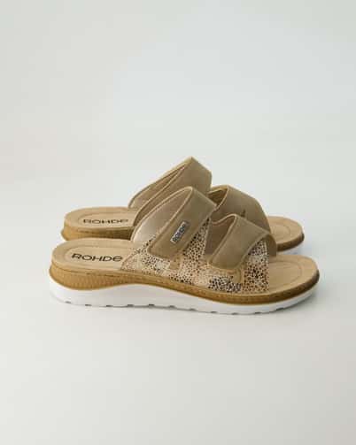 Rohde Baviera Offene Hausschuhe in Beige
